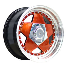 Alloy Wheels with Rivets and Two Step Lips Big Caps